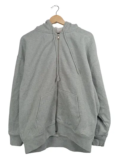 Brandy Melville Kapuzenpullover Damen Grau Reißverschluss XL