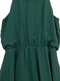 ACEVOG Damen Cocktailkleid Neckholder Grün Gr. L Elegant Party 2