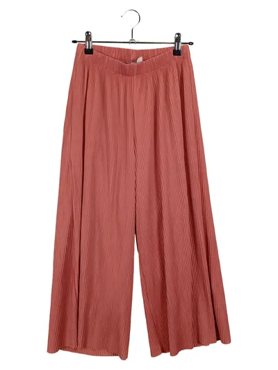 ASOS Damen Culotte Hose Gr. 32 Rosa Plissee Wide Leg Stoffhose