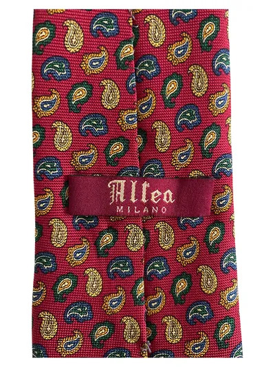 Altea Krawatte Herren Seide Paisley Rot Elegant Business