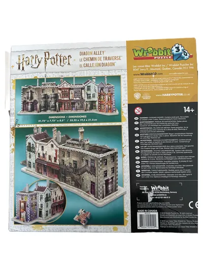 Wrebbit 3D Puzzle Harry Potter Winkelgasse 450 Teile Abenteuer