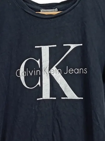 Calvin Klein Jeans Herren T-Shirt Schwarz Gr. L