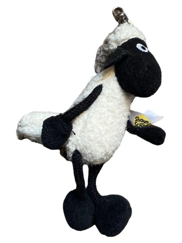 Aardman Shaun das Schaf Schlüsselanhänger Plüsch Kinder 12cm Mehrfarbig 1