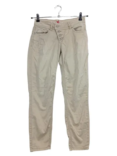 Buena Vista Damen Stoffhose Beige XS/34 Knopfleiste Casual