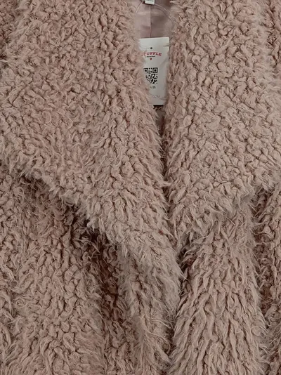 Mavi Damen Felljacke Kunstpelz Beige Gr. 36/S Freizeit Casual