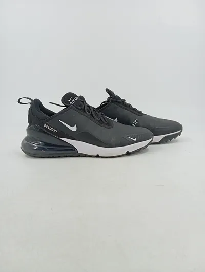 Nike Air Max 270 G Golfschuhe Herren Sport Synthetik Schwarz Gr. 44