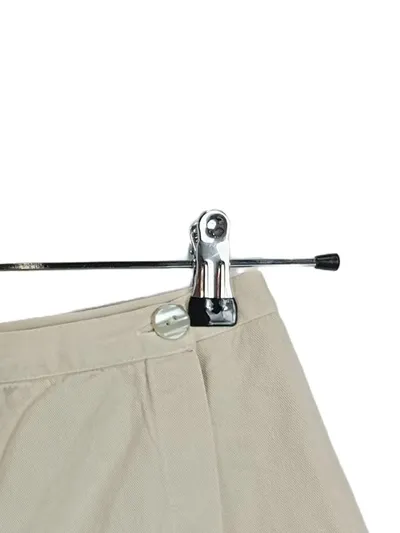 GO IN Damen Wickelrock Gr. 36;S Beige Casual Baumwolle Minirock