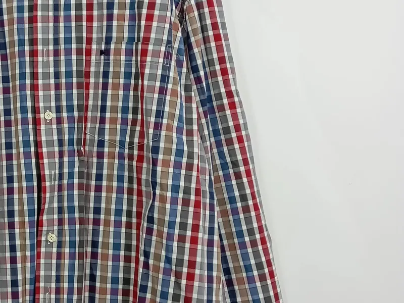 Commander Herren Business Karohemd Langarm Baumwolle Gr. 46/S 3