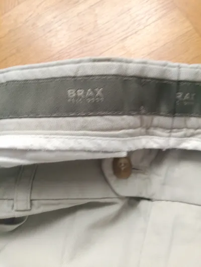 BRAX Herren Stoffhose Chino Beige Baumwolle Gr. 98 W41 L35