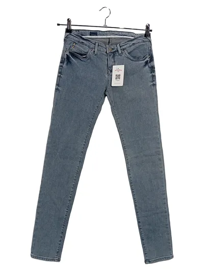 Campus Damen Jeans Skinny Fit Stretch Hose Baumwolle Blau Gr. W26/L34