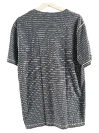 Camel Active Herren T-Shirt V-Ausschnitt Gestreift Grau Gr. L 5