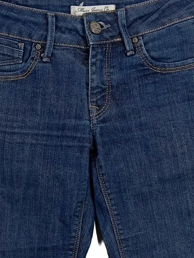 Mavi Jeans Damen Straight Leg Hose Blau Gr. S Casual Denim