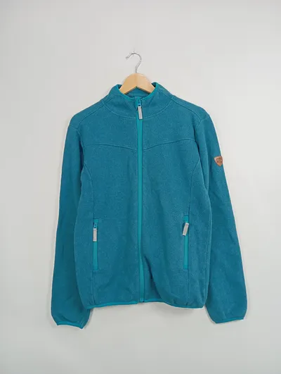 FIT-Z Kinder Fleecejacke Gr. 164 Türkis Outdoor