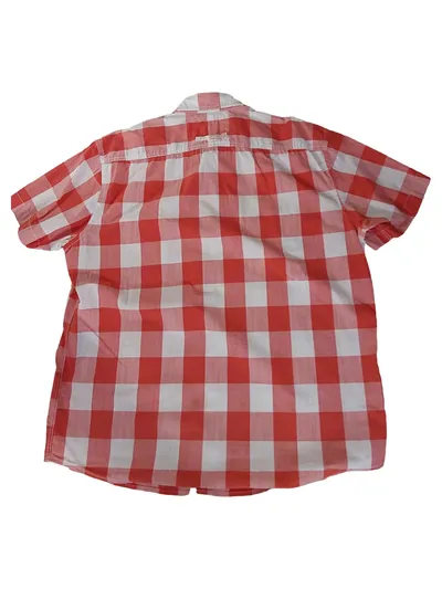 Camel Active Herren Karohemd Kurzarmhemd Rot Kariert XL