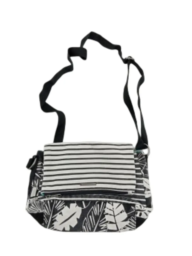 DAKINE Umhängetasche Damen Casual Schwarz Blattmuster Streifen 1