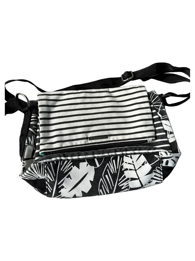 DAKINE Umhängetasche Damen Casual Schwarz Blattmuster Streifen 2