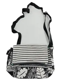 DAKINE Umhängetasche Damen Casual Schwarz Blattmuster Streifen 4