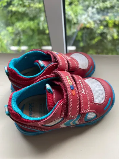 Geox Kinder Sportschuhe Sandalen Mädchen Rot Größe 21 Klettverschluss