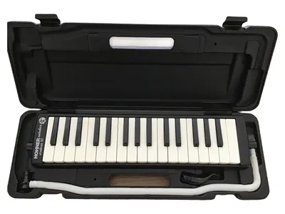 HOHNER Student 32 Melodica Mundharmonika Schwarz mit Koffer