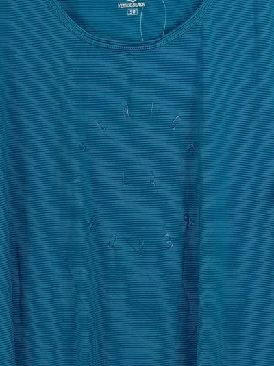 VENICE BEACH T-Shirt Herren Gr. 50 L Sportlich Gestreift Türkis