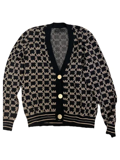 Mohito Damen Strickjacke Cardigan Logo-Print Mehrfarbig Gr. 36/S