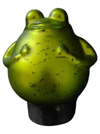 EXNER GmbH Frosch Weihnachtsdeko Glas Charmant Grün 13cm 1