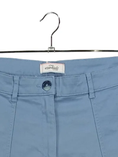 Tchibo TCM Damen Stoffhose Baggy 3/4 Hose Gr. 42 XL W33 Blau Baumwolle