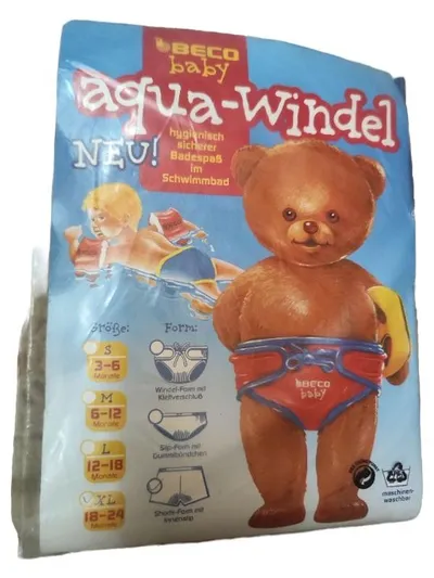 BECO Baby Aqua-Windel Schwimmwindel Gr. XL 18-24 Monate Rot NEU