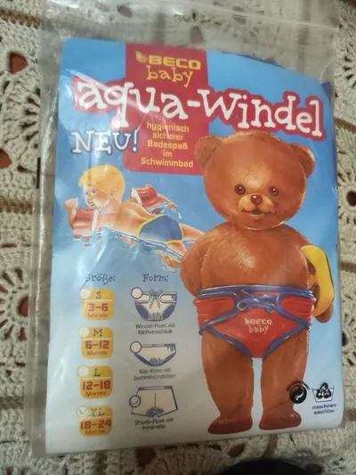 BECO Baby Aqua-Windel Schwimmwindel Gr. XL 18-24 Monate Rot NEU