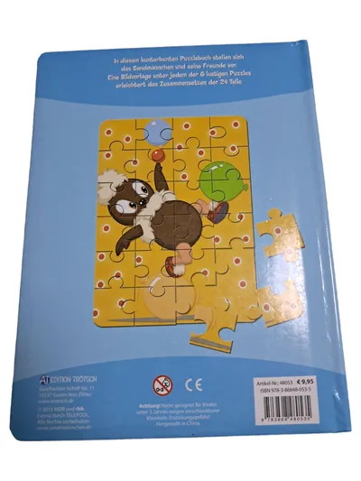 Edition Trötsch Steckpuzzle Buch Sandmännchen Freunde 24 Teile Kinder