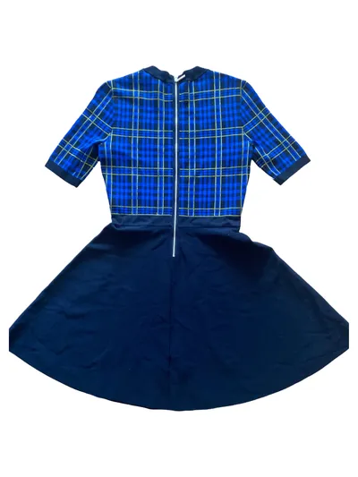 Ted Baker Damen Strickkleid kariert blau gelb Gr. 38/M