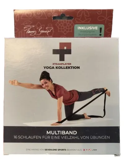 Seven.One Sports Yoga Kollektion Multiband Widerstandsband Schwarz Fitness