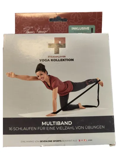 Seven.One Sports Yoga Kollektion Multiband Widerstandsband Schwarz Fitness