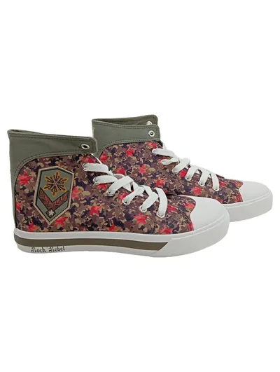 Rock Rebel Sneaker high Damen Gr. 38 Mehrfarbig Camouflage Streetwear Schuhe