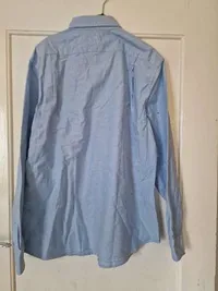 Charles Tyrwhitt Hemd Herren XL Blau Business Oxford Baumwolle Langarm 2