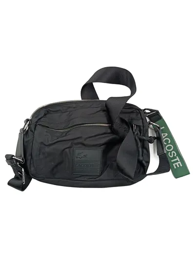 Lacoste Umhängetasche Schwarz Crossbody Bag Nylon Sportlich Herren