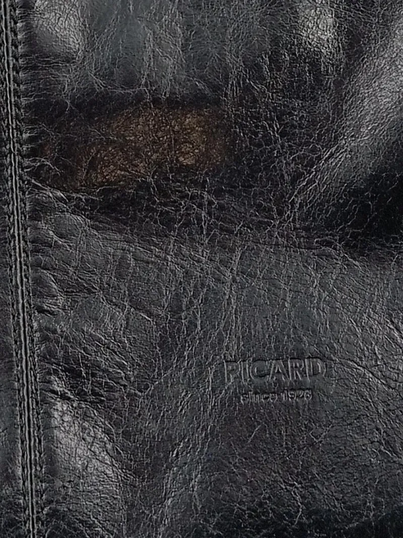 PICARD Damen Umhängetasche Schwarz Leder Business Schultertasche 4