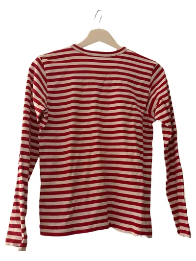 Comme des Garçons PLAY Damen Langarmshirt gestreift Herz-Logo Gr. 38;M