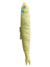 ARMAZÉM DOS LINHOS Kuscheltier Fisch Stofftier Charmant Gelb 24cm 1