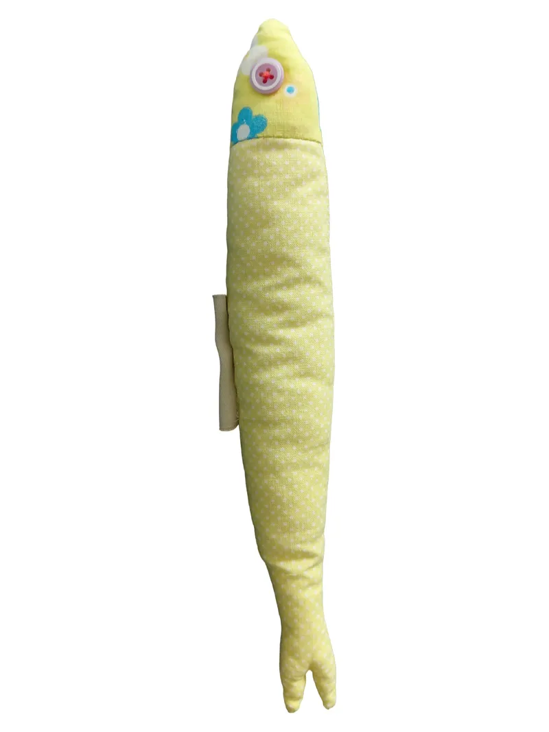 ARMAZÉM DOS LINHOS Kuscheltier Fisch Stofftier Charmant Gelb 24cm 1