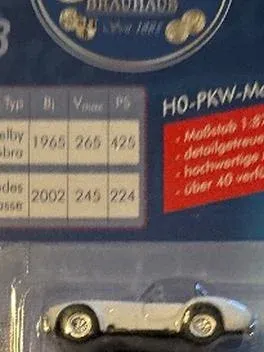 Einsiedler Brauhaus Shelby Cobra Mercedes HO Modellfahrzeug 1:87 Mehrfarbig 2