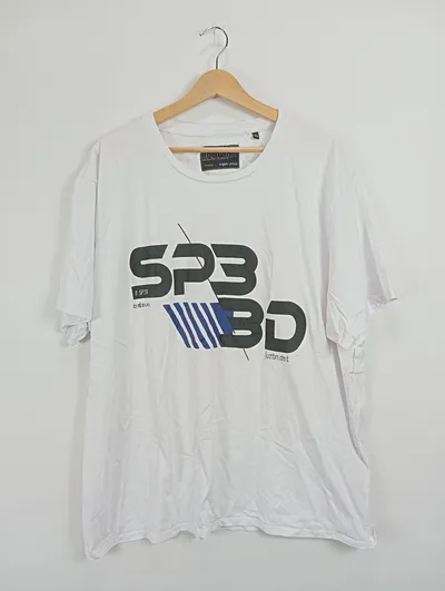 URBNDIST Angelo Litrico Herren T-Shirt Gr. 46/S Weiß Logo-Print