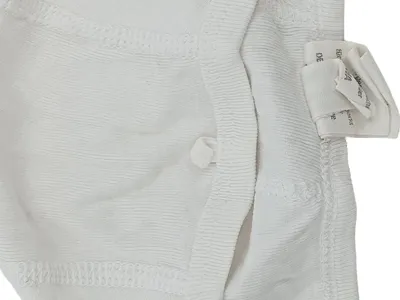 ALANA Baby Mütze Kinder Mädchen Junge Weiß Baumwolle Bindemütze
