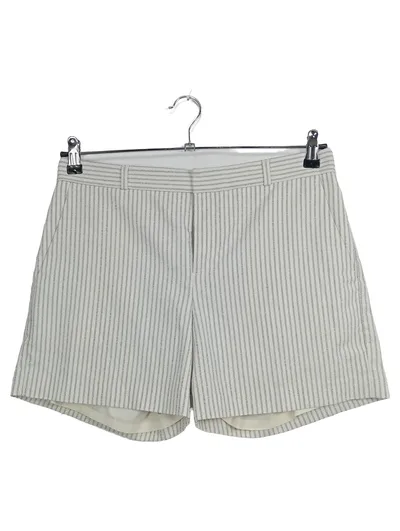 Banana Republic Damen Shorts Gr. 38 Beige Gestreift Klassisch Elegant Kurze Hose