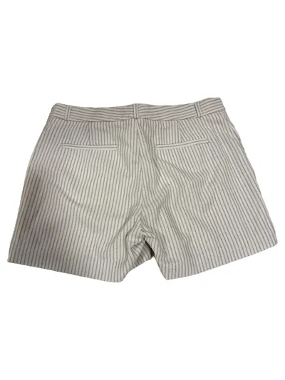 Banana Republic Damen Shorts Gr. 38 Beige Gestreift Klassisch Elegant Kurze Hose