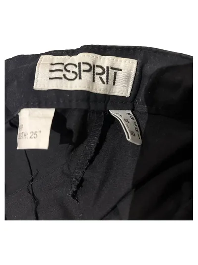 Esprit Damen Cargohose Blau Gr. 38 Baumwolle Casual Kordelzug