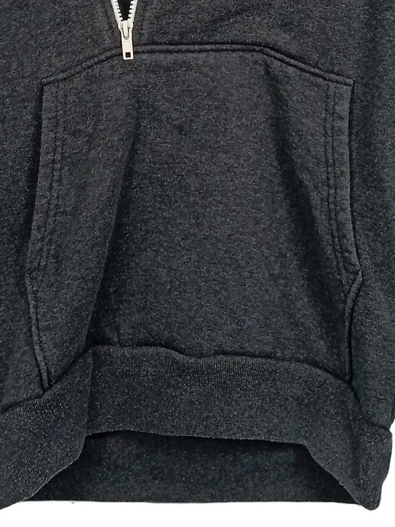 Bolf Herren Kapuzenpullover Grau Gr. 50/L Reißverschluss Casual 4