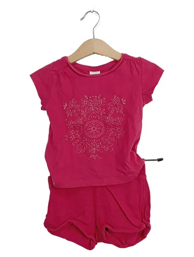 Palomino Kinder Twin Set Shirt Hose Gr. 92 Pink Casual