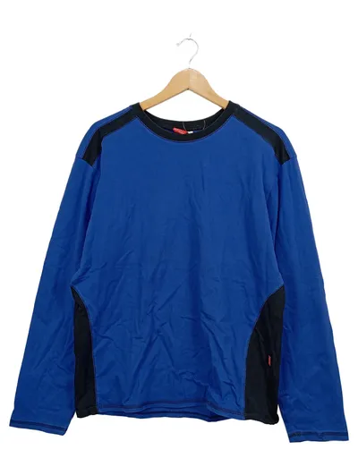 Engelbert Strauss Herren Langarmshirt Blau Schwarz Gr. L Arbeitsshirt