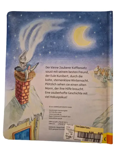 Edition XXL Der kleine Zauberer Puzzlebuch Activity Buch Eule Blau